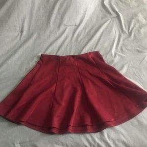 maroon forever 21 skirt